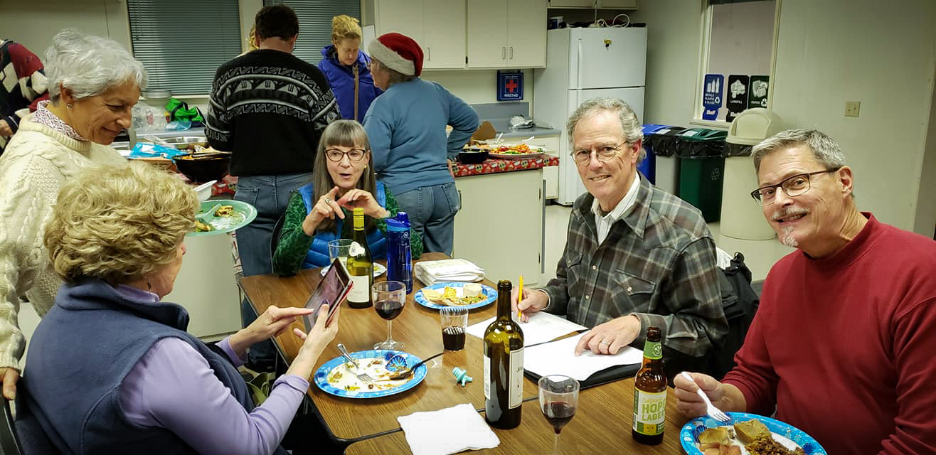 Compiling and Eating; photo courtesy Sami LaRocca